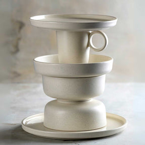 Keramiktasse ROMA 400 ml creme 6er-Set