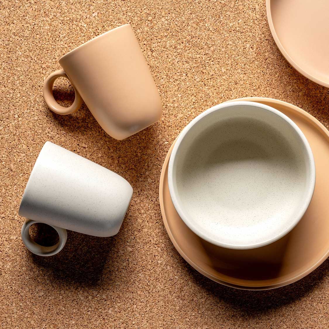 Keramiktasse ROMA 400 ml creme 6er-Set
