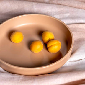 Keramikteller ROMA 20 cm apricot tief 6er-Set