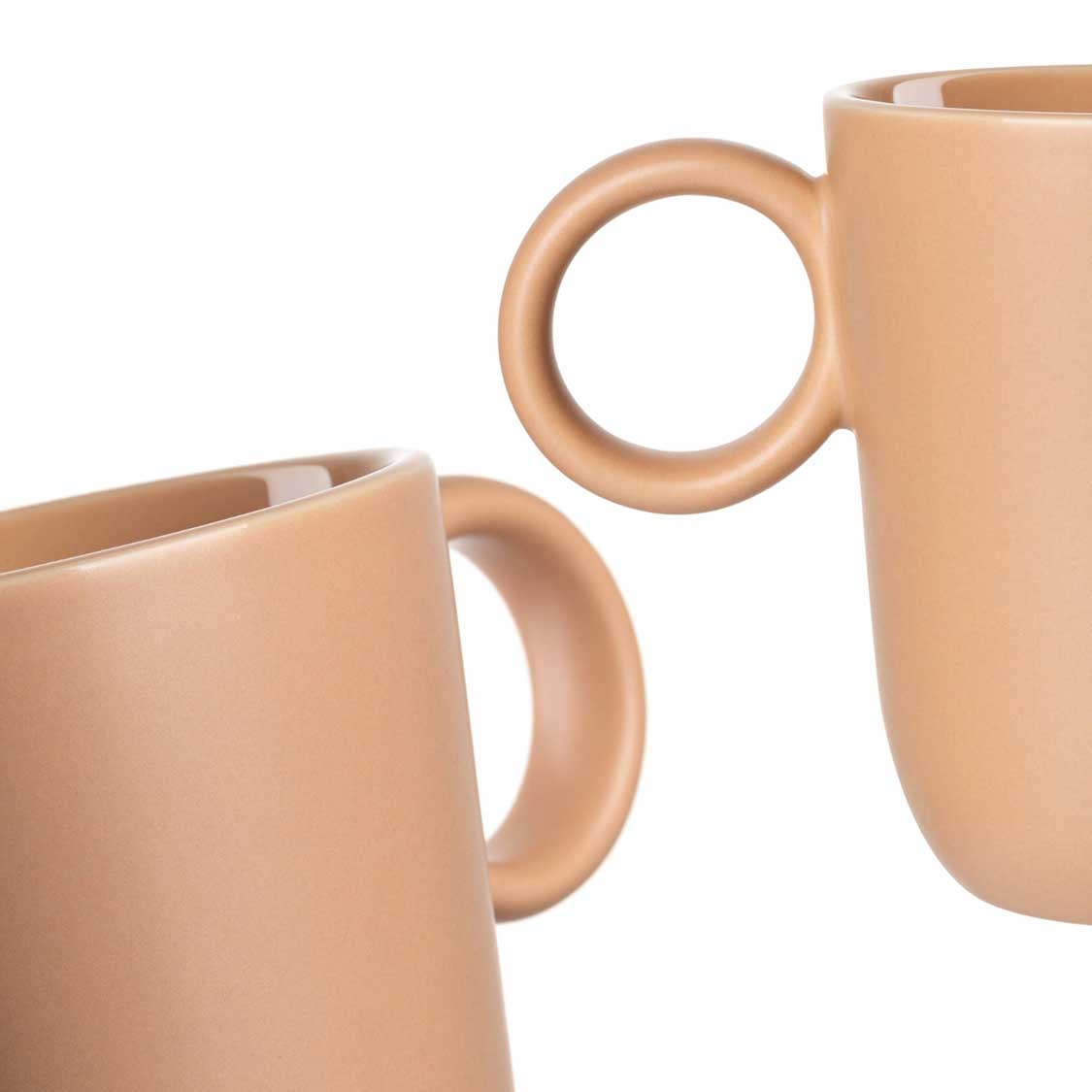 Keramiktasse ROMA 400 ml apricot 6er-Set