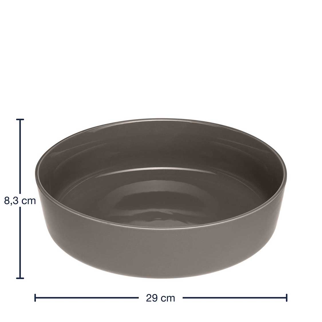 Keramikschale ROMA 30 cm taupe