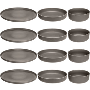Geschirrset ROMA taupe 12-teilig