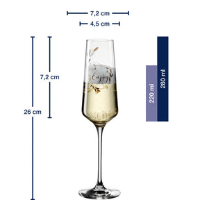 Sektglas PRESENTE 280 ml 'Feiern' 2er-Set