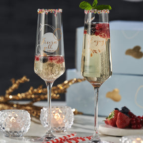 Sektglas PRESENTE 280 ml 'Feiern' 2er-Set