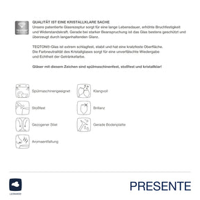 Sektglas PRESENTE 280 ml 'Feiern' 2er-Set