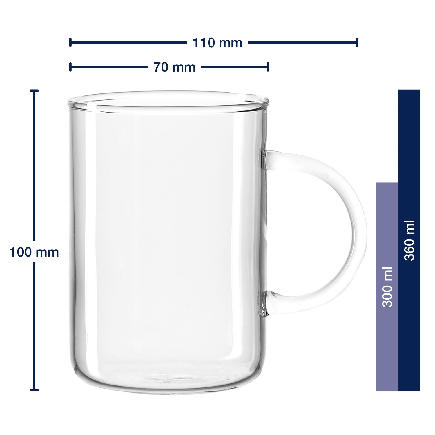 Teeglas NOVO 360 ml 6er-Set