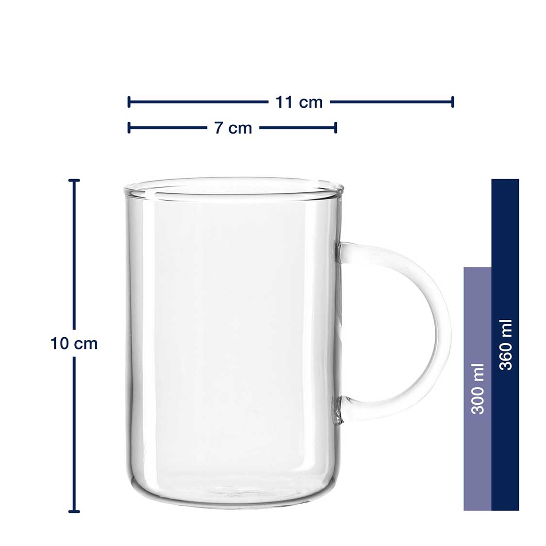 Teeglas NOVO 360 ml 6er-Set