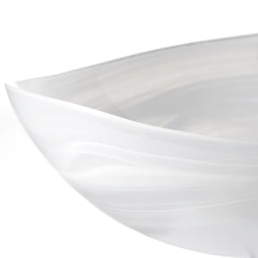 Schale ALABASTRO 32 cm weiß oval
