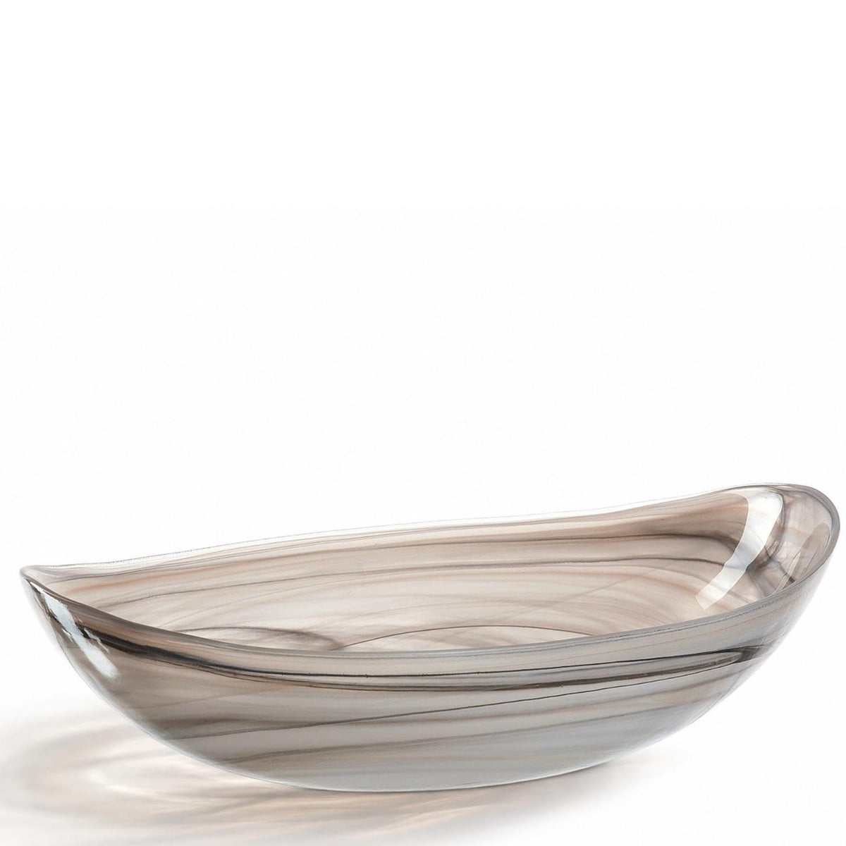 Schale ALABASTRO 32 cm beige oval