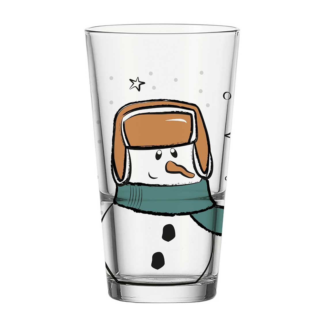 Trinkglas SILENZIO 330 ml Schneemann