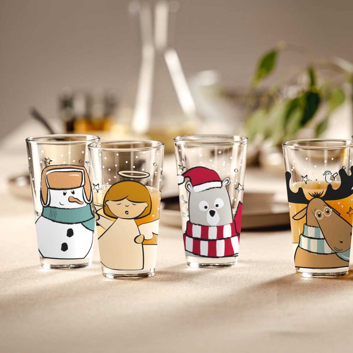 Trinkglas SILENZIO 330 ml Schneemann