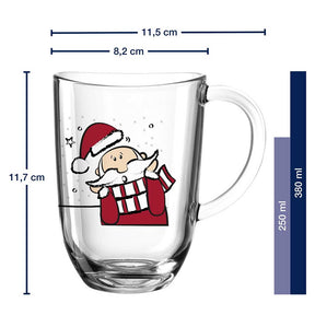 Tasse SILENZIO 380 ml Weihnachtsmann