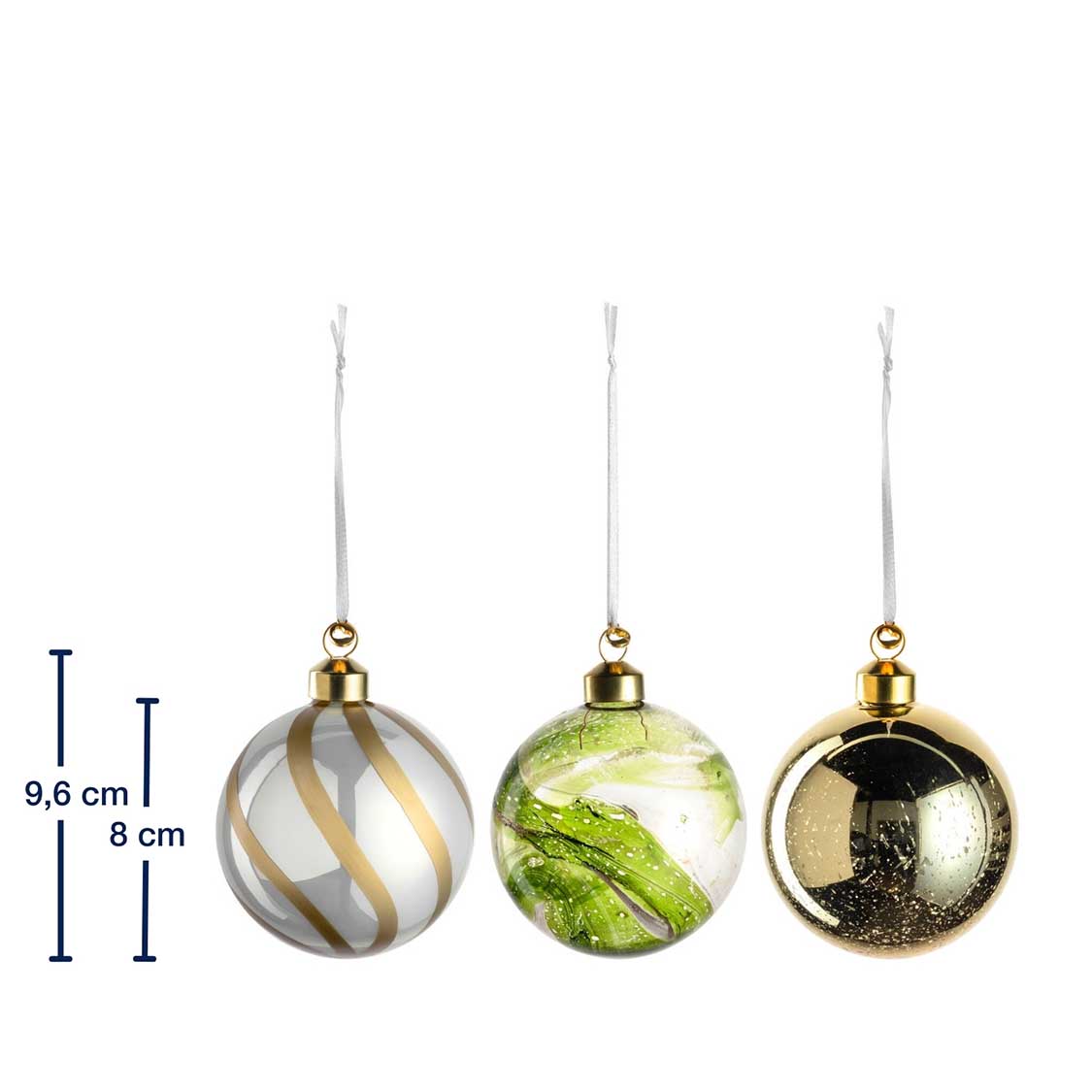 Kugel MAGICO 8 cm 3er-Set