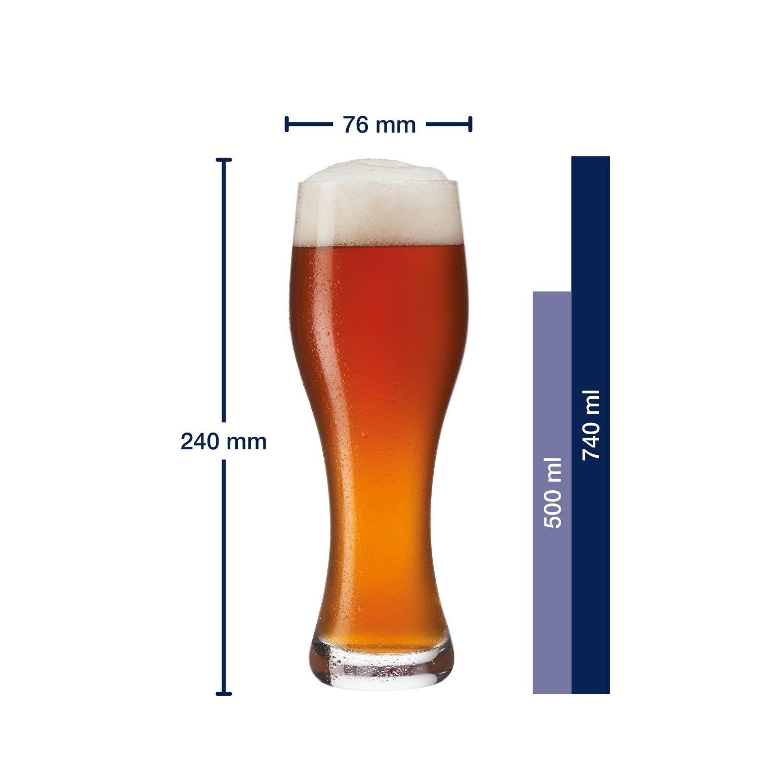 Weizenbierglas TAVERNA 500 ml mit persönlicher Gravur