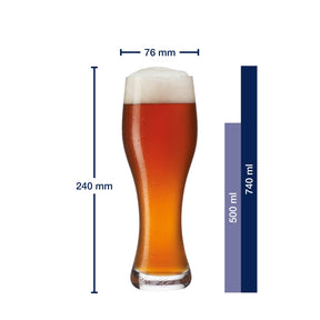 Weizenbierglas TAVERNA 500 ml mit persönlicher Gravur