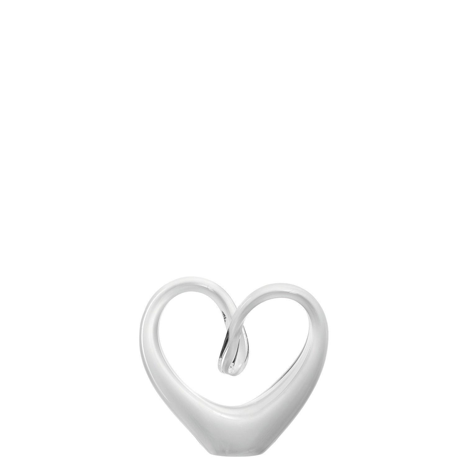 Skulptur Herz EMOZIONE 9,7 cm weiß