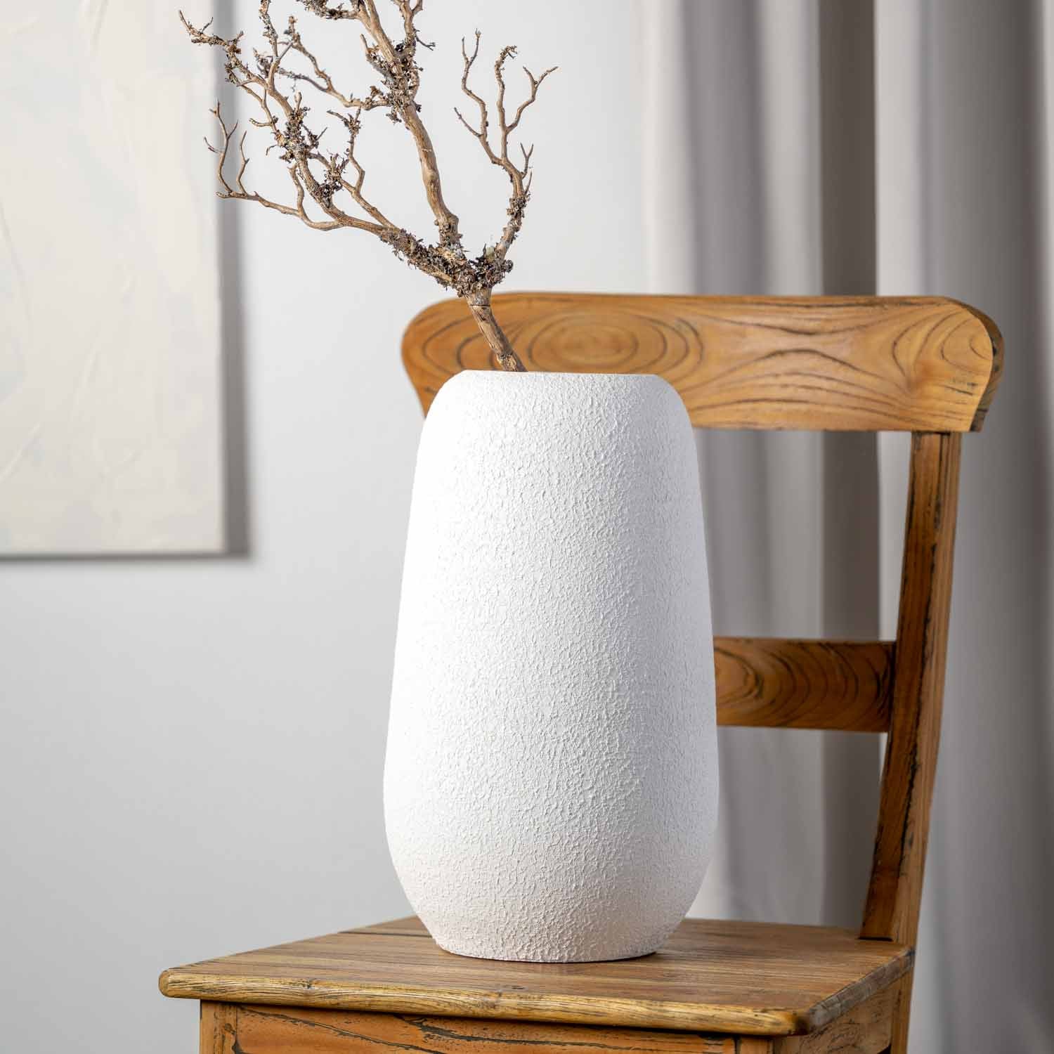 Keramikvase TROGOLO 40 cm weiß – LEONARDO
