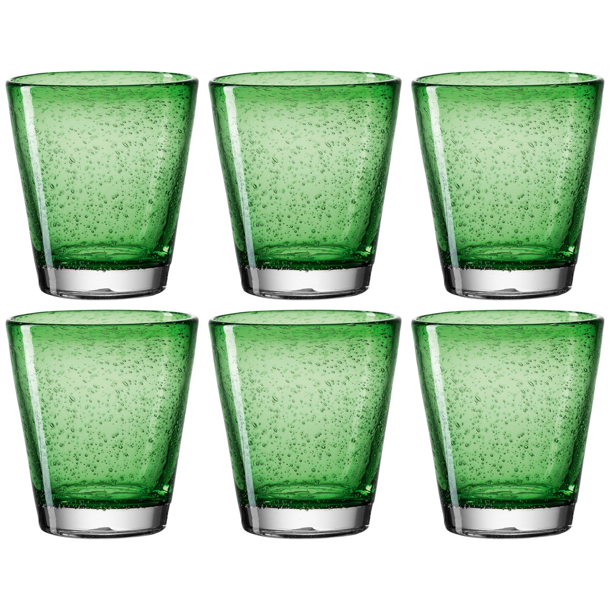 Trinkglas BURANO 6er-Set 330 ml grün