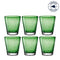 Trinkglas BURANO 330 ml grün 6er-Set