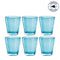 Trinkglas BURANO 330 ml blau 6er-Set