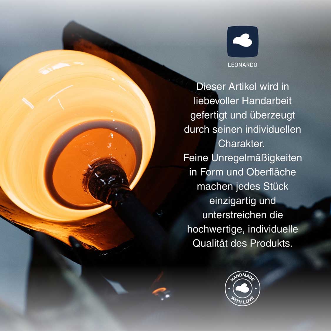 Trinkglas BURANO 330 ml blau 6er-Set