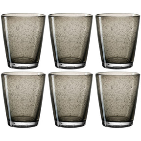 Trinkglas BURANO 330 ml dunkelgrau 6er-Set