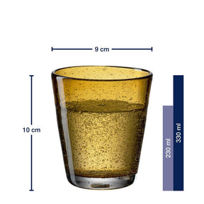 Trinkglas BURANO 330 ml amber 6er-Set