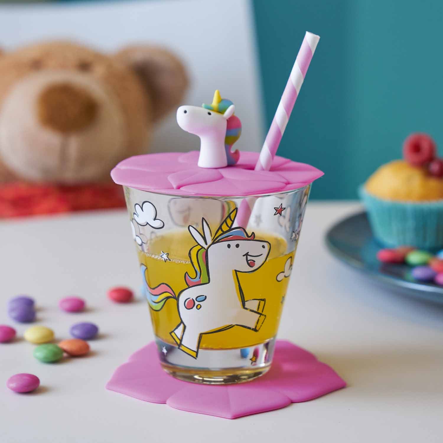 Kindertrinkset BAMBINI 3-teilig Einhorn – LEONARDO