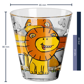 Kindertrinkset BAMBINI 9-teilig Löwe/Krokodil/Elefant