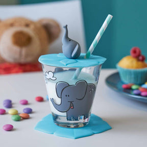 Kindertrinkset BAMBINI 9-teilig Löwe/Krokodil/Elefant