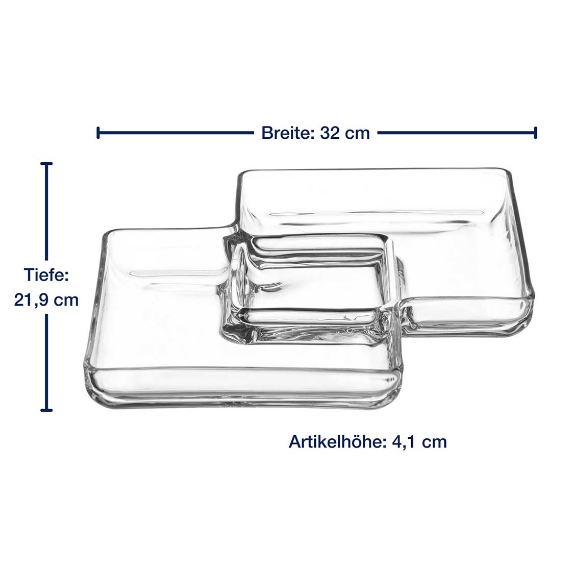 Kabarett SEZIONE 31 cm eckig