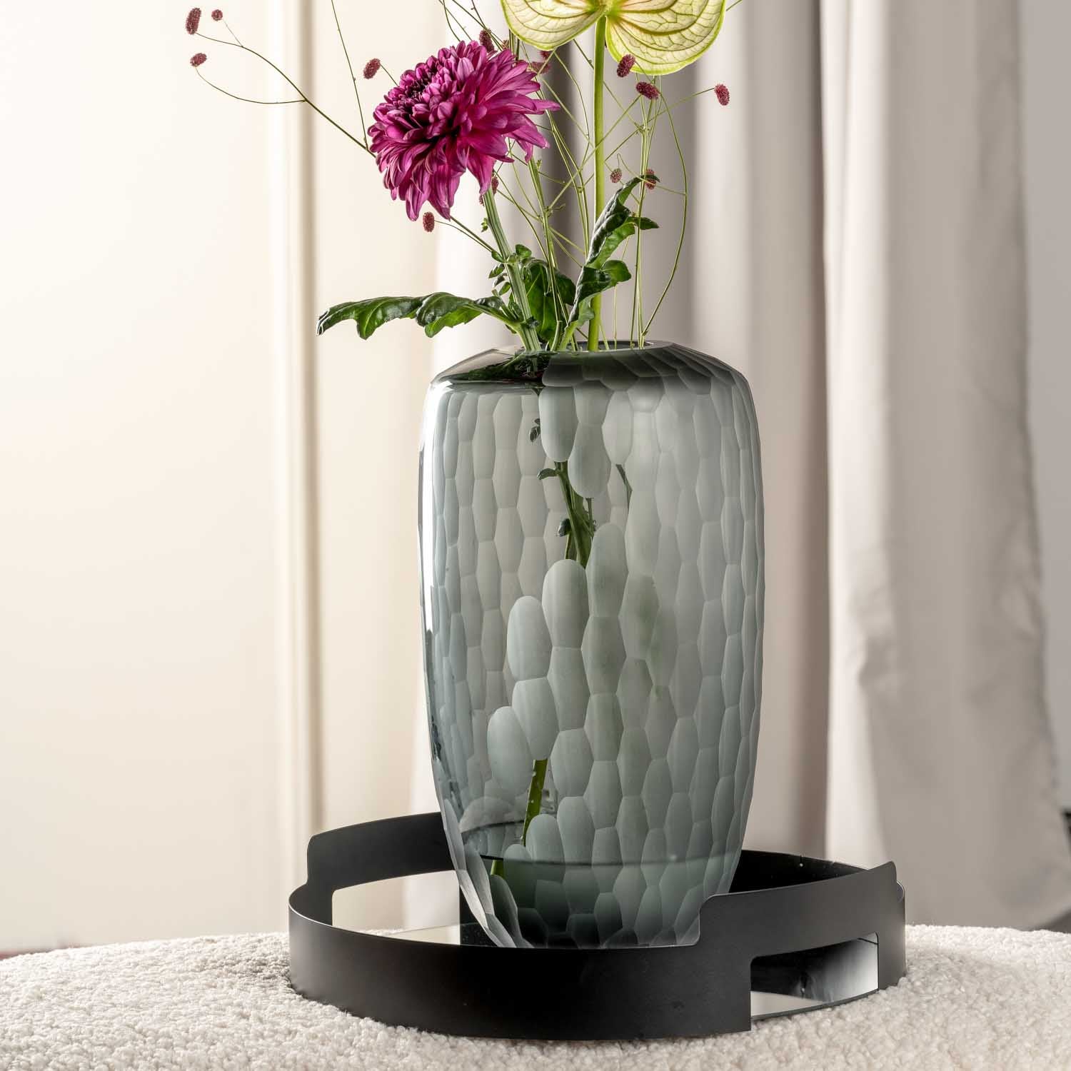 Vase BELLAGIO 36 cm anthrazit