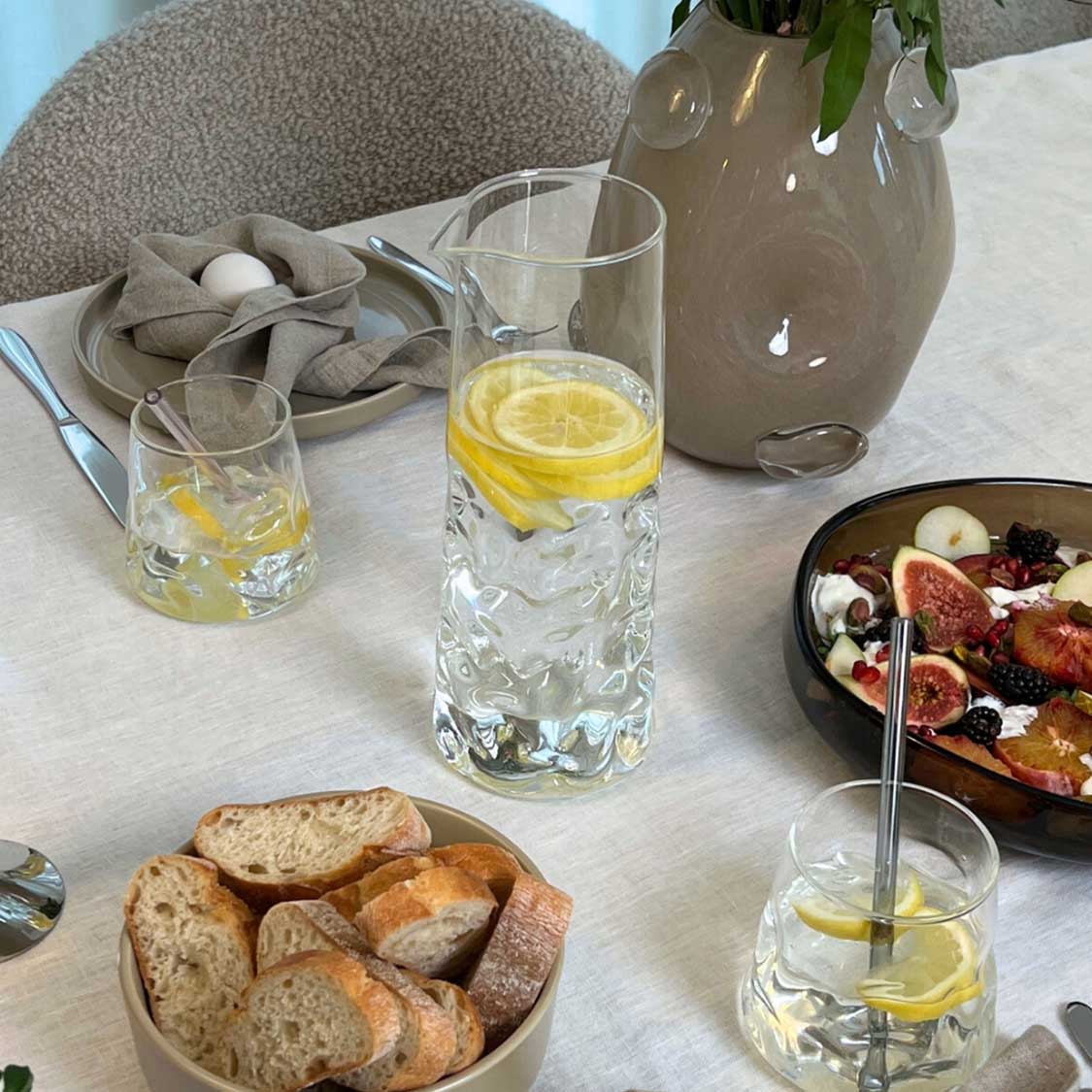 Glastrinkhalme SANO 18 cm 6er-Set + Reinigungsbürste