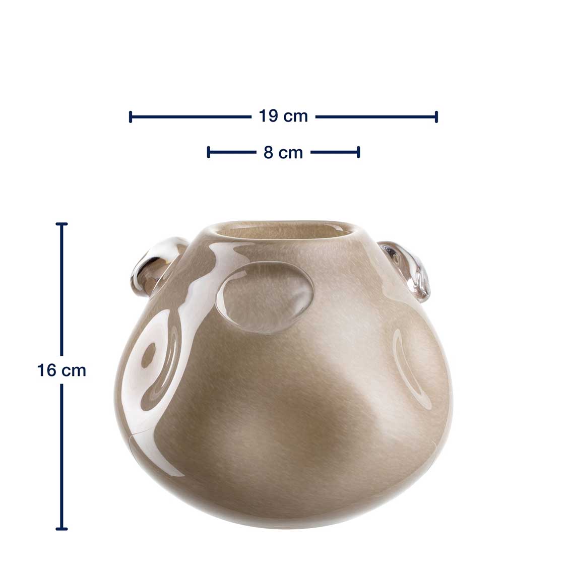 Vase HAZEL 16 cm beige