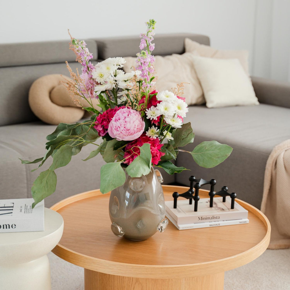 Vase HAZEL 25 cm beige