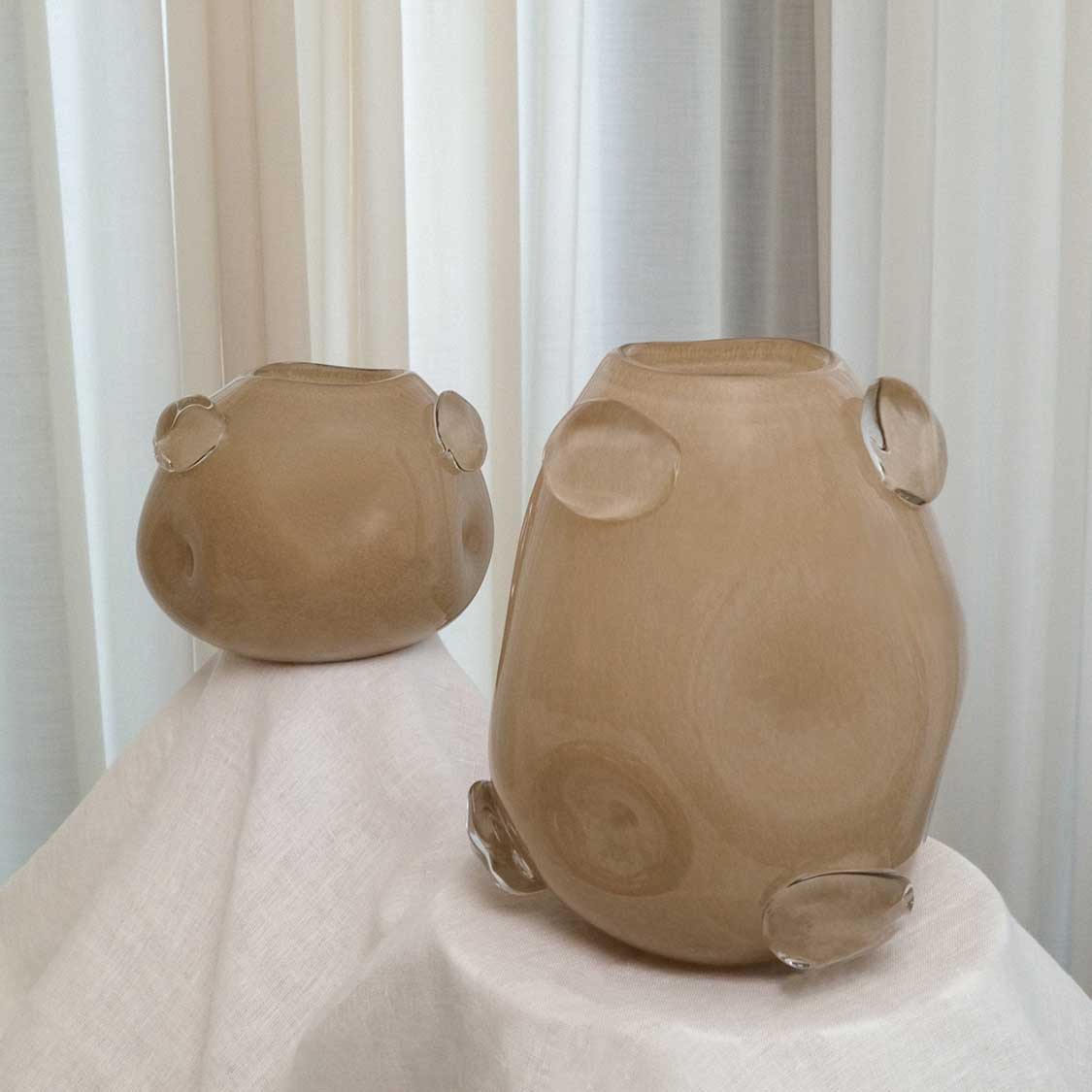 Vase HAZEL 25 cm beige