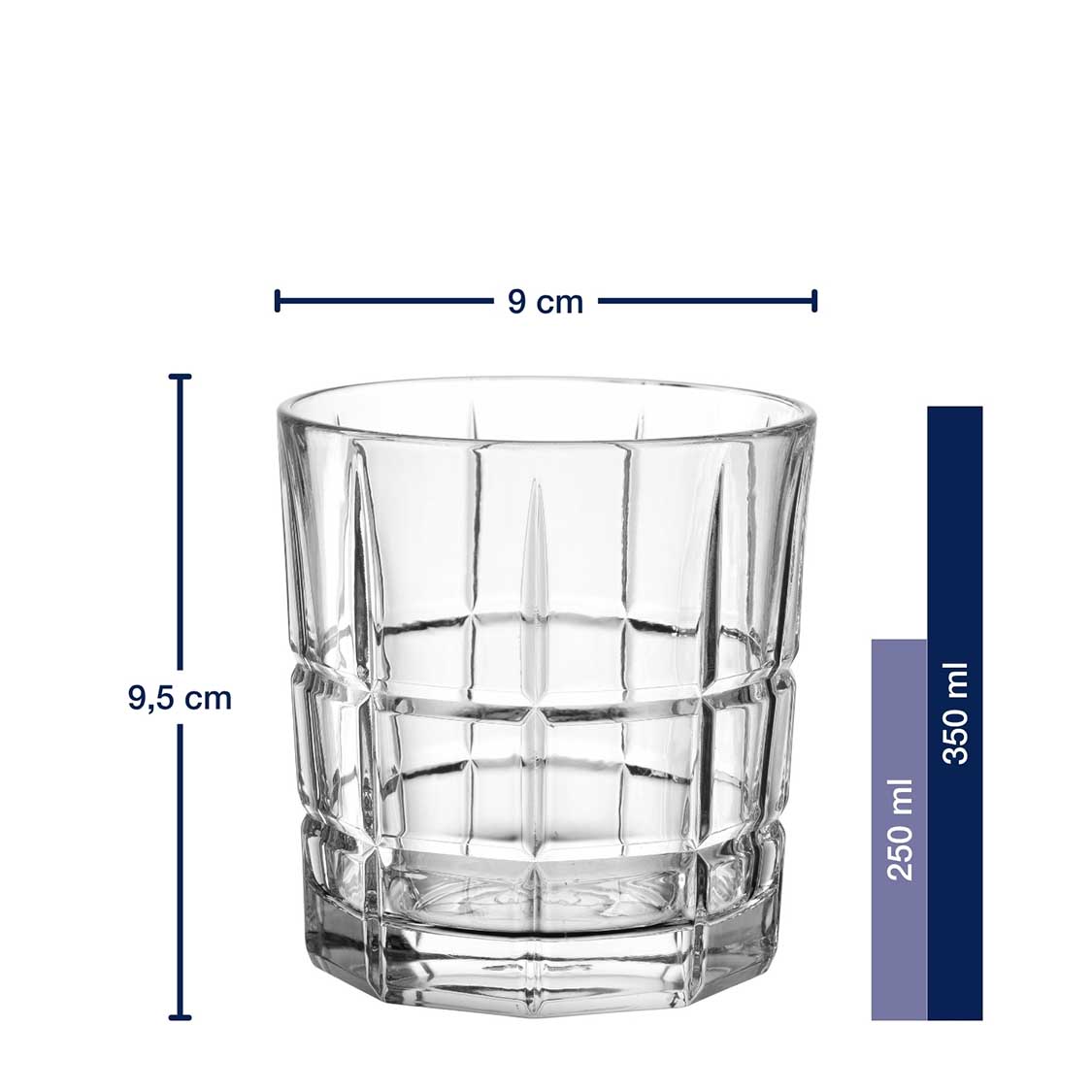 Whiskyglas D.O.F. SPIRITII NOVA 350 ml 4er-Set