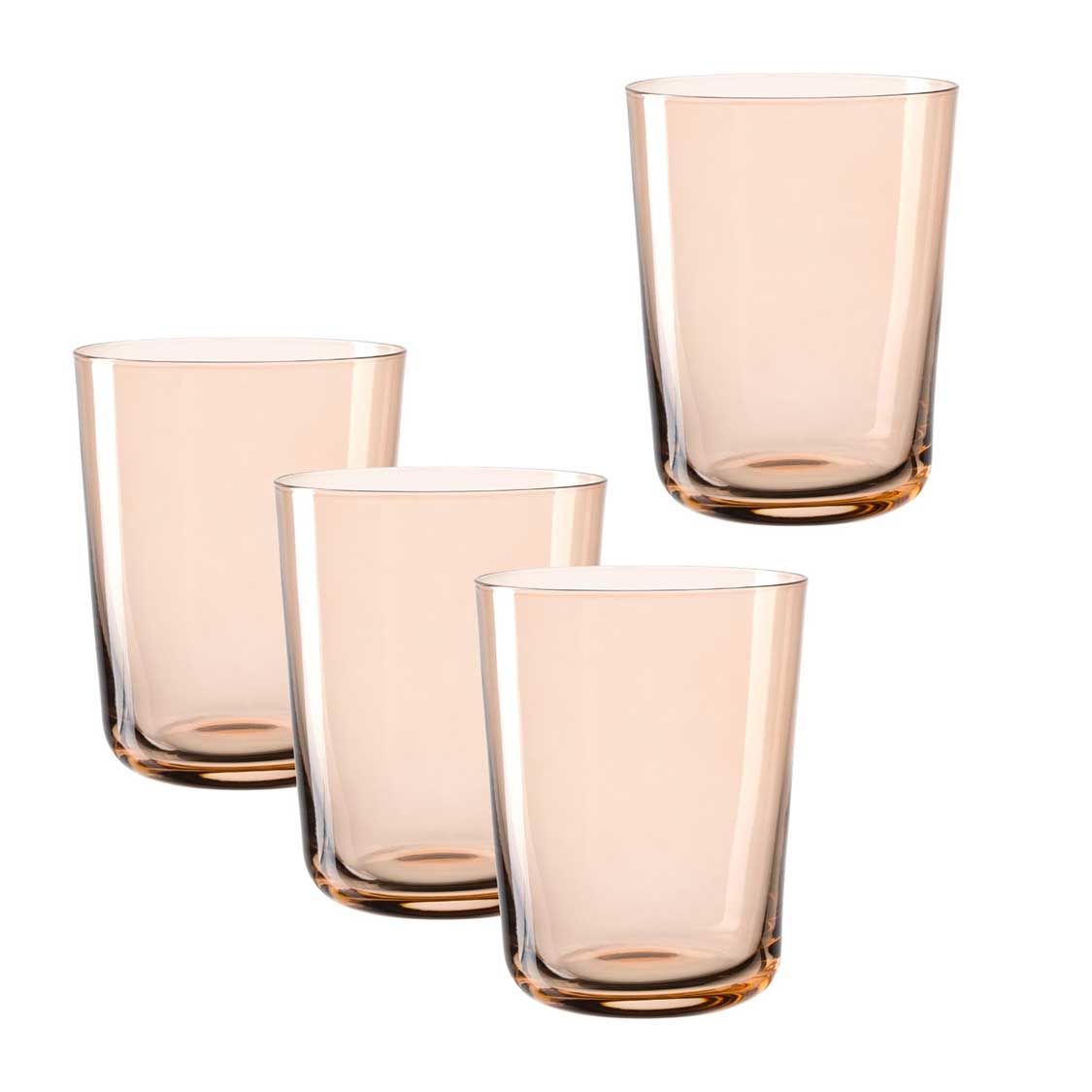 Trinkglas LEGGERO 330 ml cachi 4er-Set