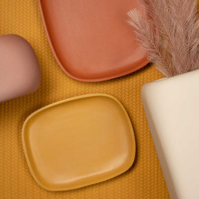 Dekoteller Metall CAMMINATA amber 17 cm x 21 cm