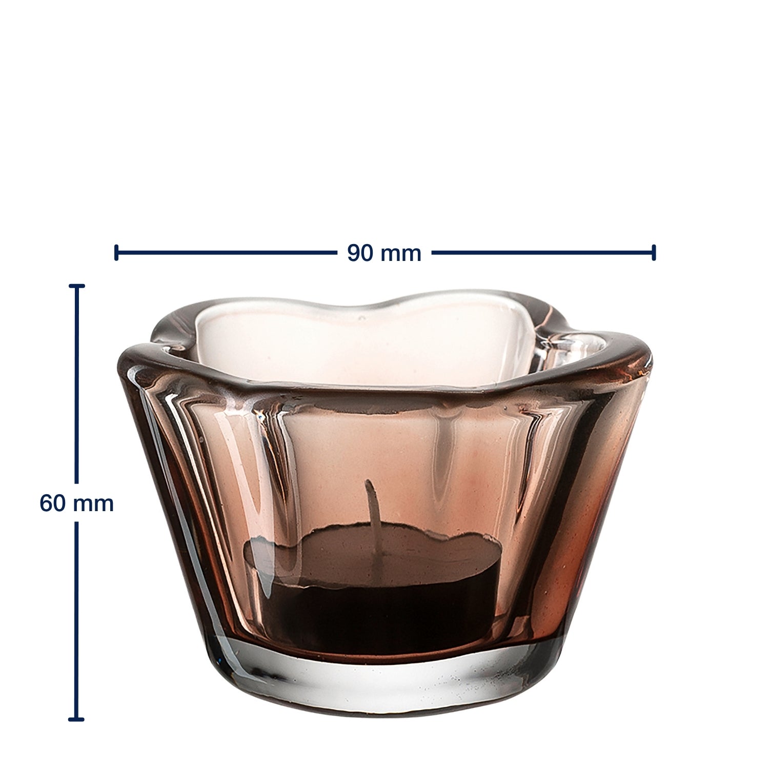 Tischlicht CASOLARE 6 cm braun