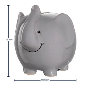 Spardose BAMBINI 12 cm grau Elefant