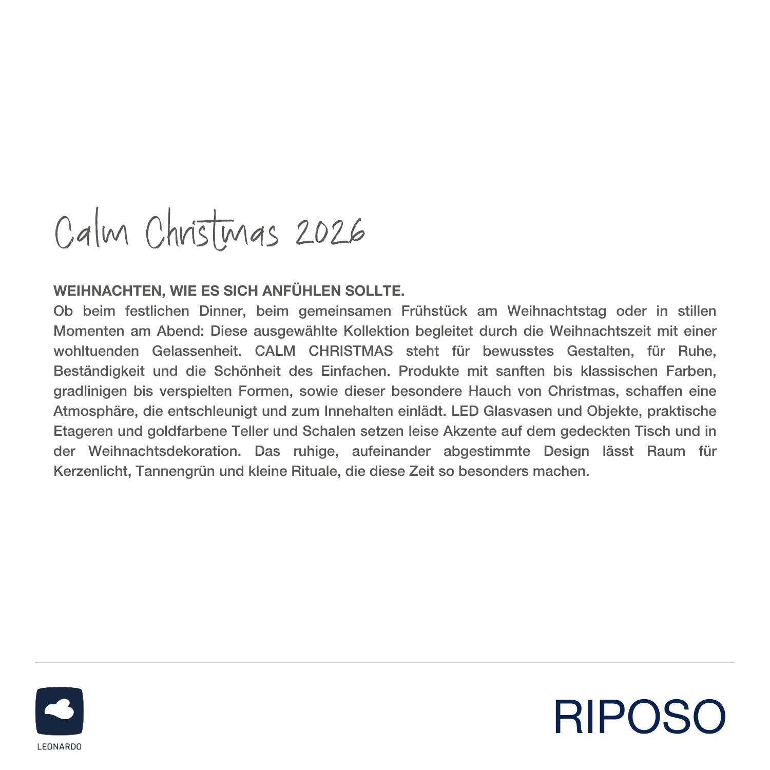 Dose PER TUTTO auf gedecktem Tisch in Weihnachtssetting mit Deko