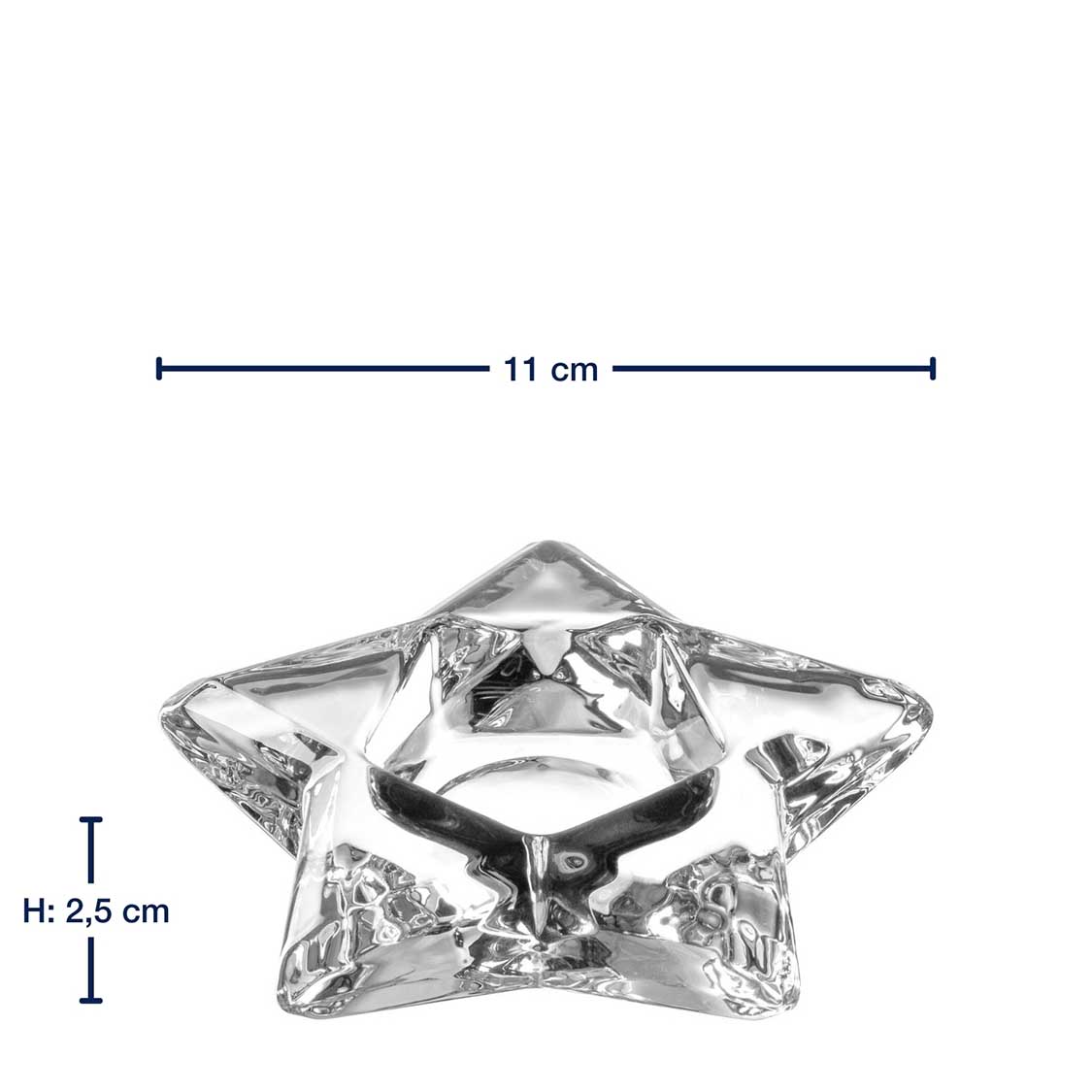 Tischlicht 11cm Stern AUTENTICO
