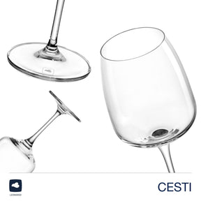 Rieslingglas CESTI 280 ml 6er-Set + Poliertuch