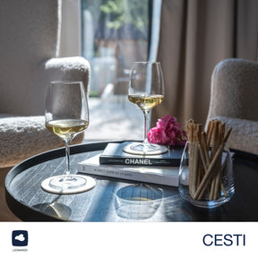 Rieslingglas CESTI 280 ml 6er-Set + Poliertuch