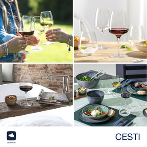 Glasset CESTI 8-teilig + Poliertuch