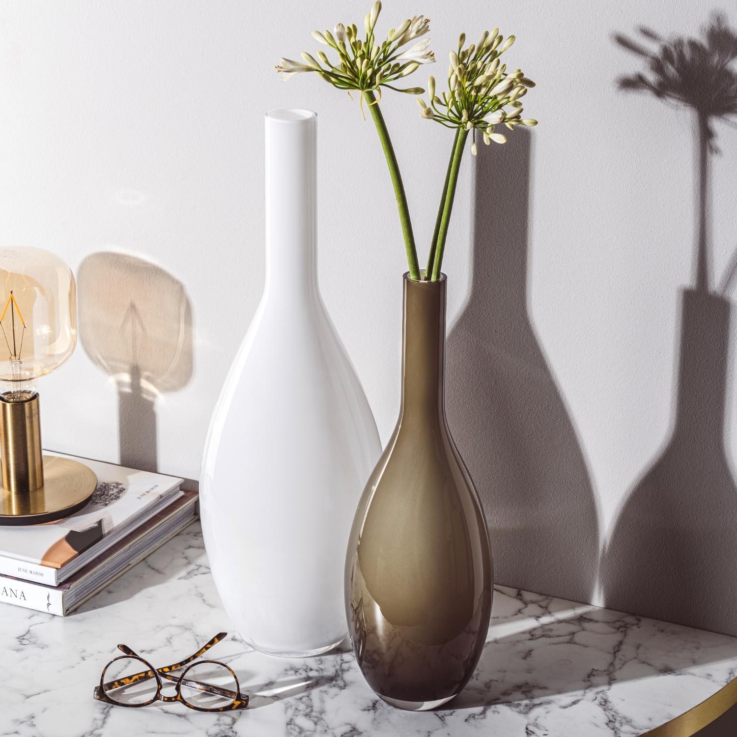 Vase BEAUTY 50 cm weiß – LEONARDO