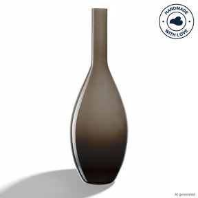 Vase BEAUTY 50 cm braun vor hellem Hintergrund mit Schlagschatten