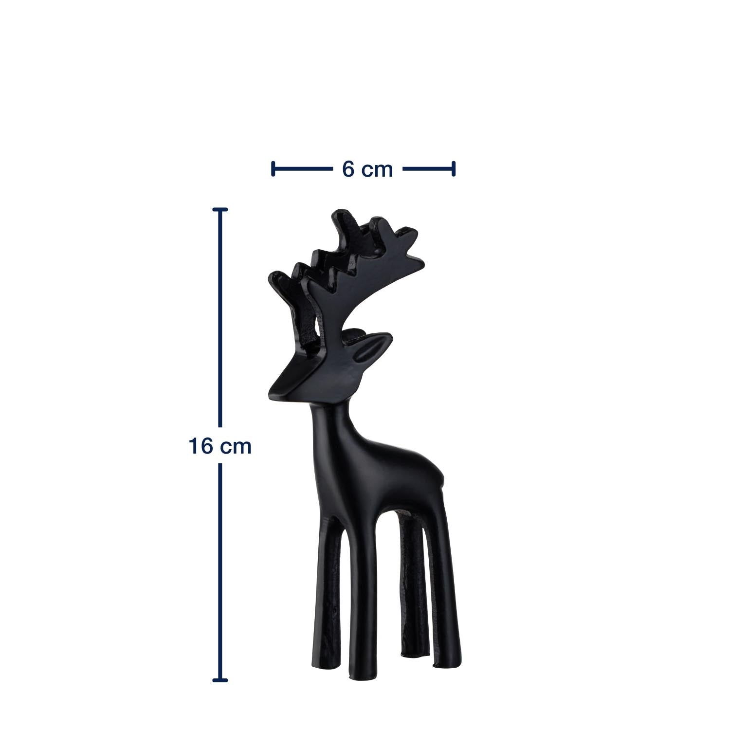 Massangaben zu Hirsch RIPOSO 16 cm schwarz