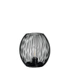 Laterne mit LED CASOLARE 18 cm schwarz